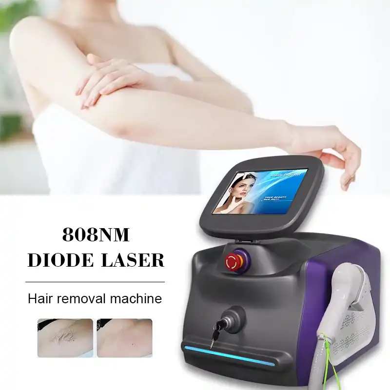 How effective is portable 808nm diode laser hair removal? 